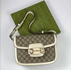 Сумка Gucci 1955 Horsebit белый
