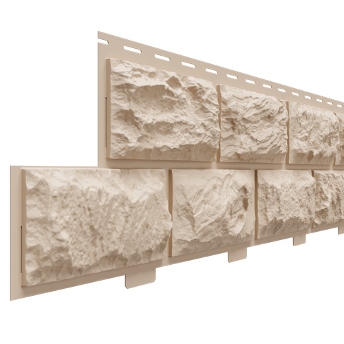 Фасадные панели (Цокольный Сайдинг) Доломит Альпийский (Дикий Камень) Орех