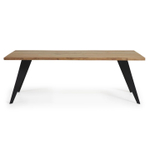 Стол Nack 180x100 черный, натуральный дуб