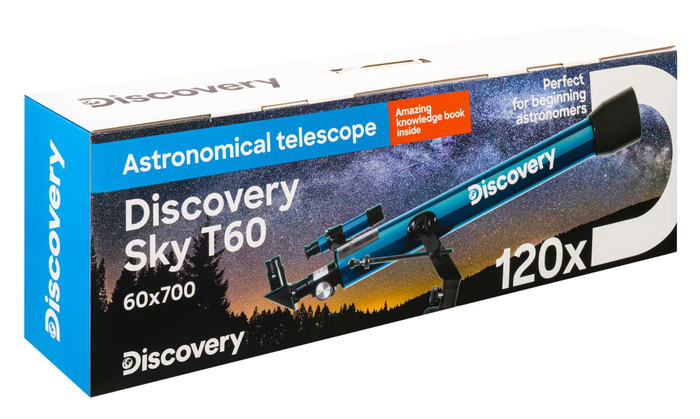 Телескоп Levenhuk Discovery Sky T60 с книгой Космос. Непустая пустота