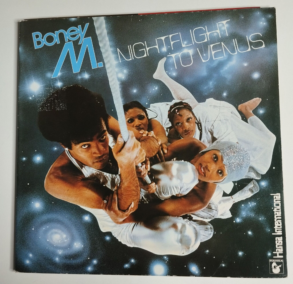 Винтажная виниловая пластинка LP Boney M Nightflight To Venus (Germany 1978) Postcards
