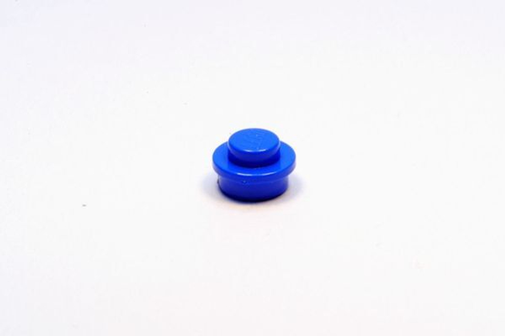Lego Круглая кнопка 1х1 (синяя) 614123