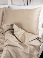 MOON Комплект постельного белья, сатин темно-бежевый