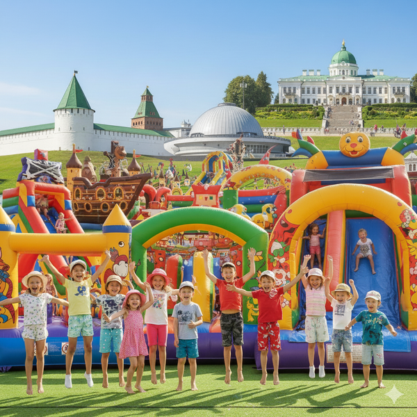 Надувной батут купить в Туле недорого – БатутМастер