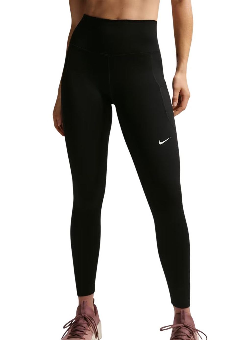 Женские леггинсы Nike Dri-Fit One 7/8 High-Rise - black/white