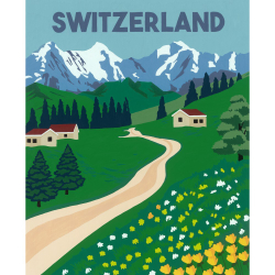 Ravensburger - CreArt Картина Швейцария пейзаж 235360 / артикул   235360  / GTIN 4005556235360