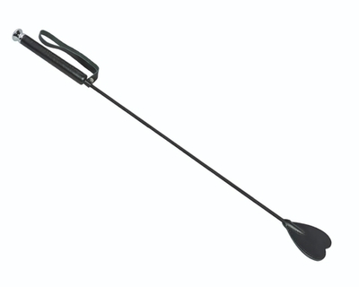 Чёрный стек с шлепком-сердечком - 60 см. (Цвет: черный)