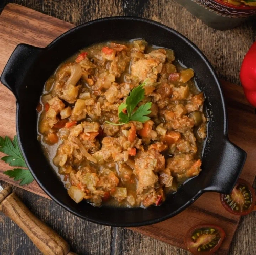 Курица с овощнным рагу Кронидов