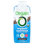 Orgain, Organic Nutrition, коктейль из растительных протеинов, нежный шоколад, 4 пакетика по 330 мл (11 жидк. унций)