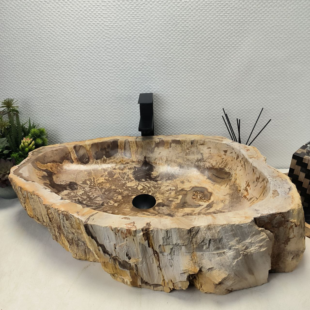 Раковина из окаменелого дерева OD-62459 74*47*17