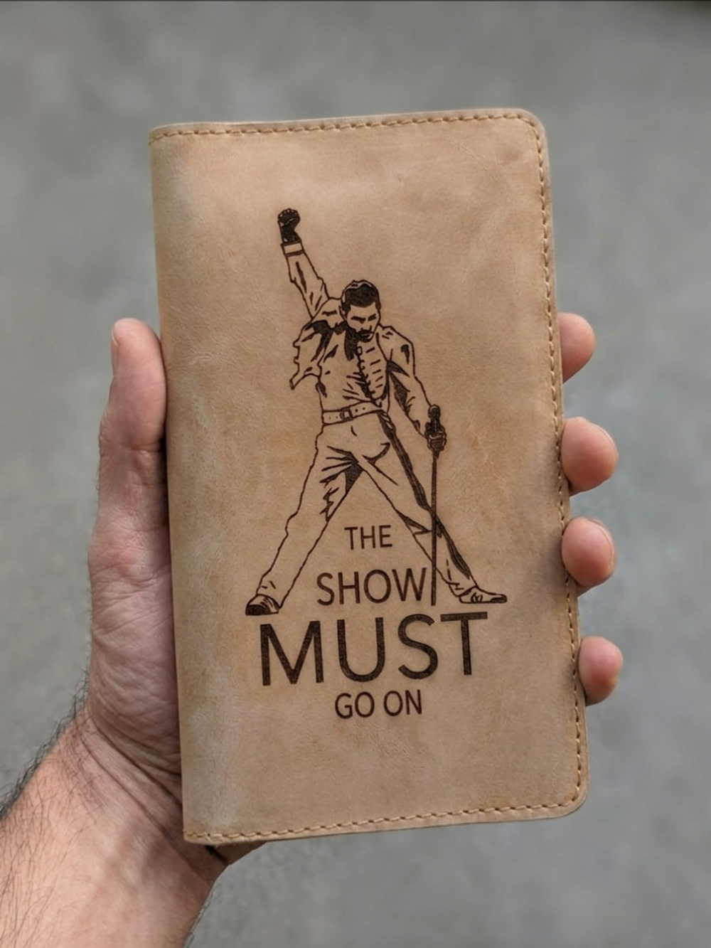 Кошелек из натуральной кожи светло коричневый Фредди Хитрый лис