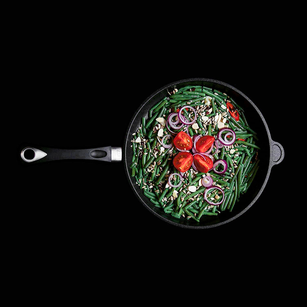 Сковорода вок 26см AMT Gastroguss Frying Pans Fix кда