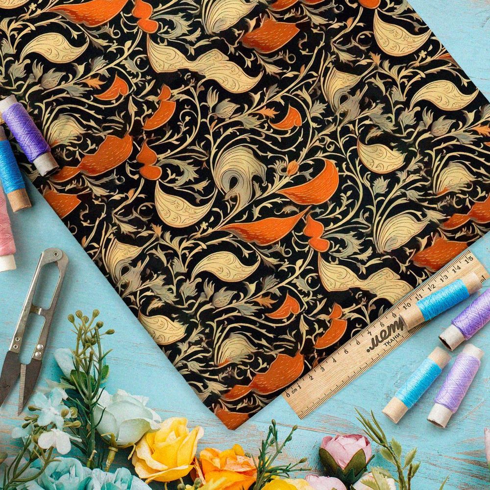 Ткань премиум Оксфорд 600D водопад чувств