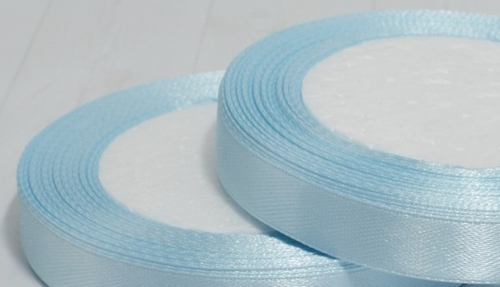 Лента атласная 1,2см х 22м "светло- голубая" (№172) 1 шт