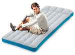 Мaтрас нaдувной Intex 67998 Camping Mat 189х127х24 см / Кoврик нaдувной Интeкс туристический велюровый в палатку для кемпинга и туризма