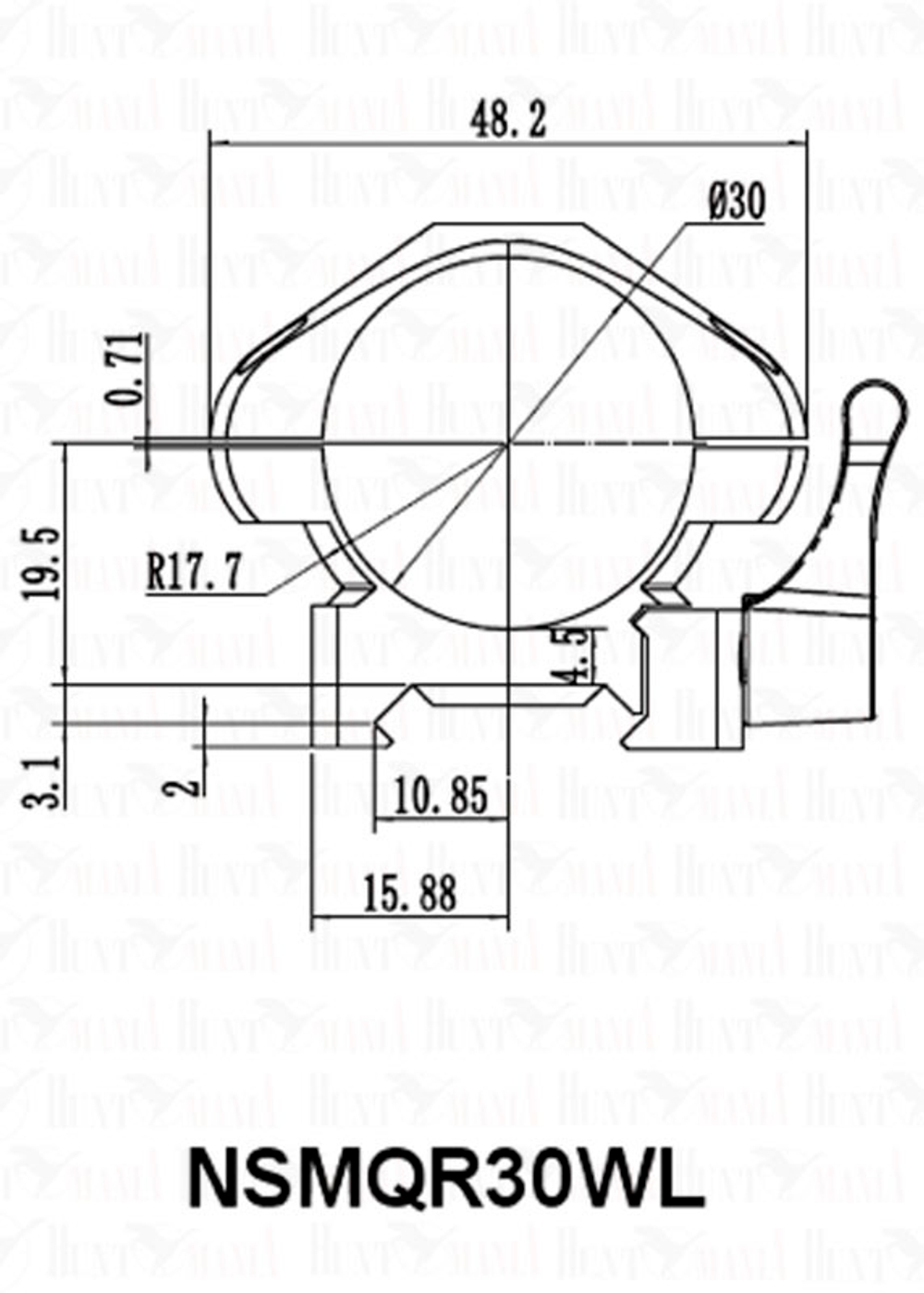 Nikko Stirling QR на Weaver, 30 мм, низкие