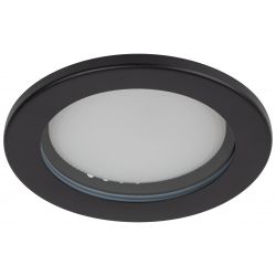 Встраиваемый светильник влагозащищенный ЭРА KL95 SBK GX53 IP44 черный