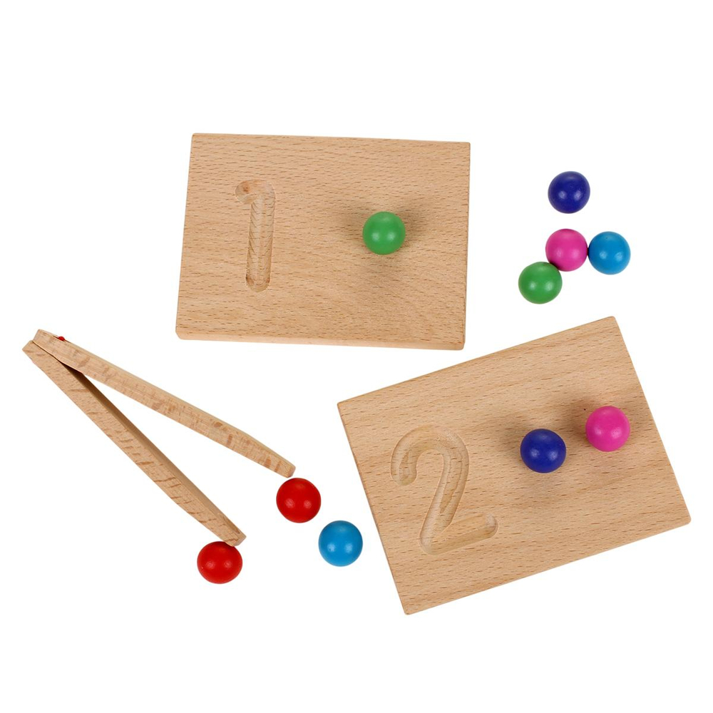 Развивающая игрушка деревянная Шарики, коробка C-41666