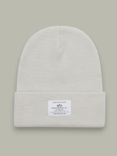 Шапка - Alpha Essential Beanie (dune white - серо-белый)