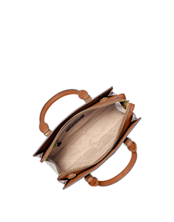 Сумка Michael Kors Sheila Small Signature Logo | Бежевый с песочным