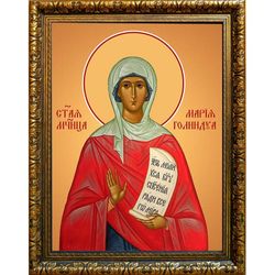 Мария (Голиндуха) Персидская Святая мученица.  Икона на холсте.