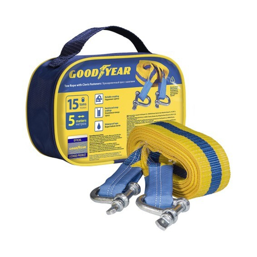 Трос буксировочный полипропиленовый Goodyear (15т-5м)