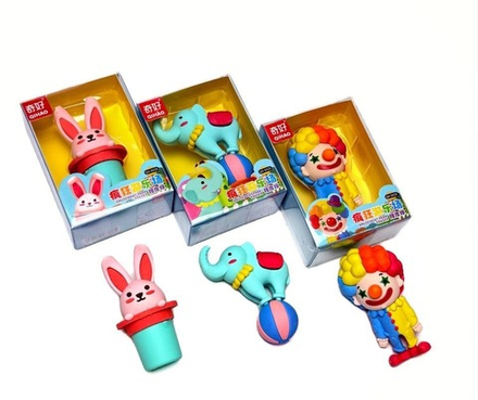 Ластик "Цирк" 7-8 см оптом