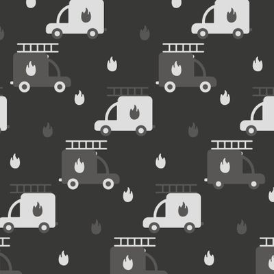 Buy kids fabric car fire engine black
