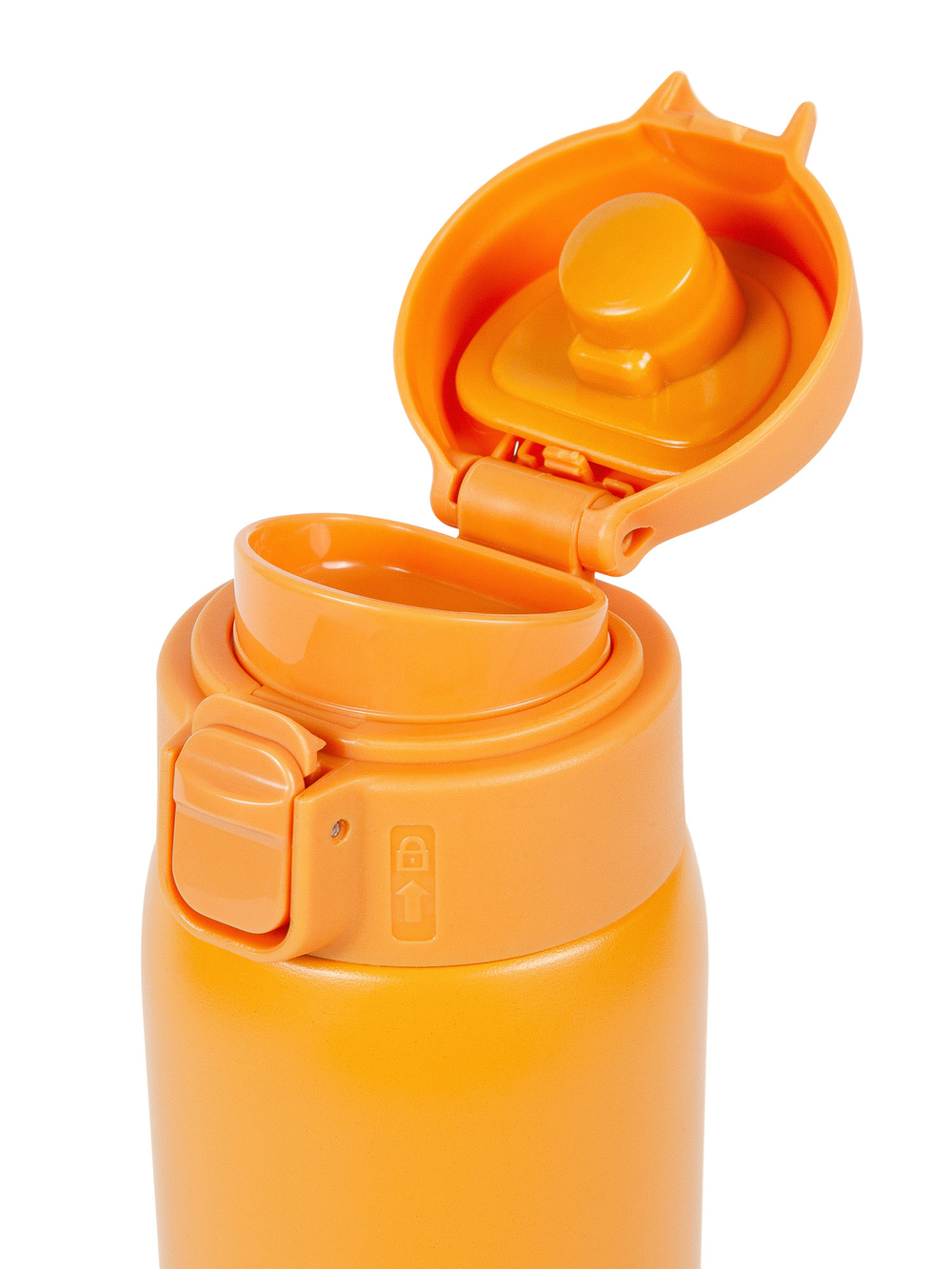 Термокружка Relaxika 701 (0,48 литра), желтая, (без лого)