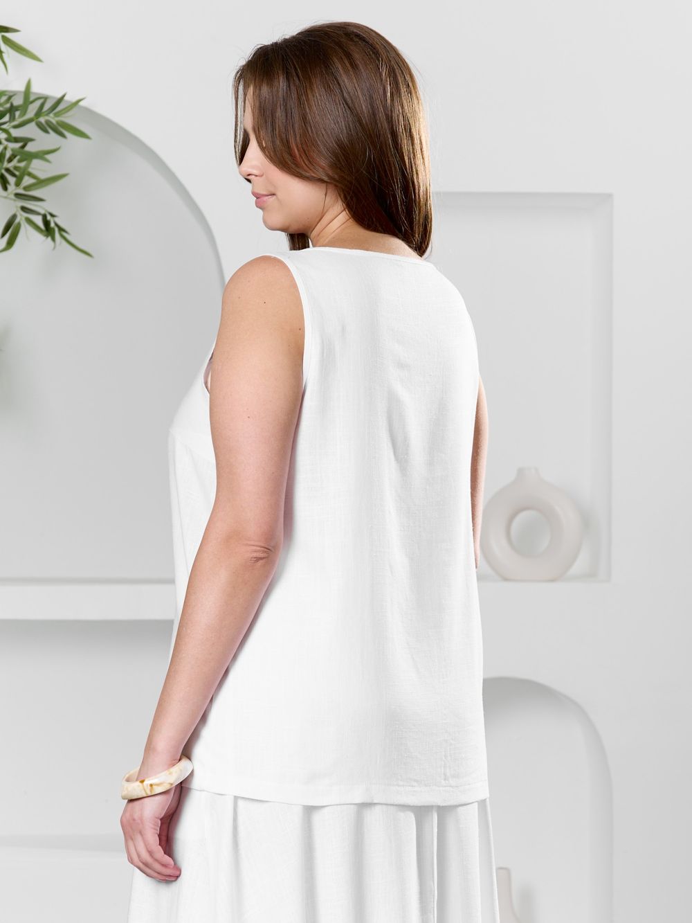 Блуза (топ) Камео-6 Виотекс БЕЛЫЙ