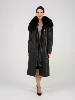 Дубленка зимняя натуральная длинная