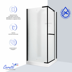 Душевая кабина Ceruttispa (ЧеруттиСпа) MiMi90BF, с низким поддоном, 90x90x225