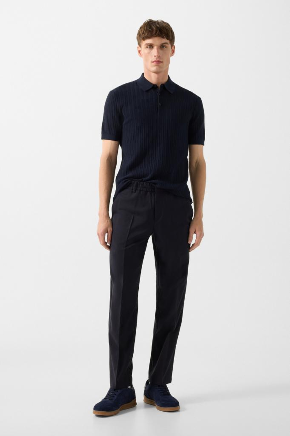 Джемпер с коротким рукавом BOGNER TOBIAS в синем цвете