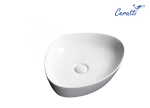Раковина CR0021C накладная, белая, треугольная 500х400х120 Ceruttispa