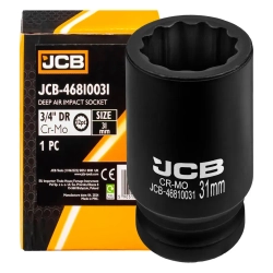 Головка ударная глубокая 31мм (12гр.), 3/4'' JCB JCB-46810031