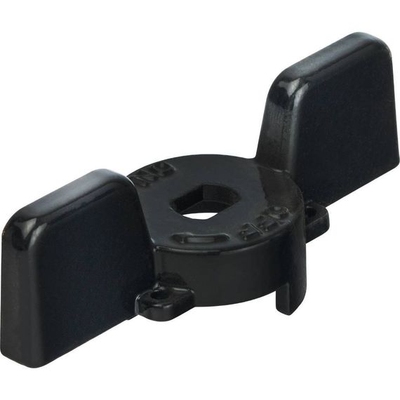 Ручка для шарового крана STOUT 1&quot;-1&quot;1/4 бабочка чёрная 32860