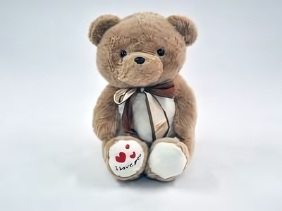 Медведь с атласным бантом № 2 28x47x32см. (Hand)