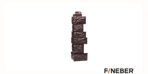 Угол Дикий камень FineBer Коричневый