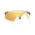 Спортивные очки 100% AEROCRAFT Gloss Metallic Black - Gold Mirror Photochromic Lens