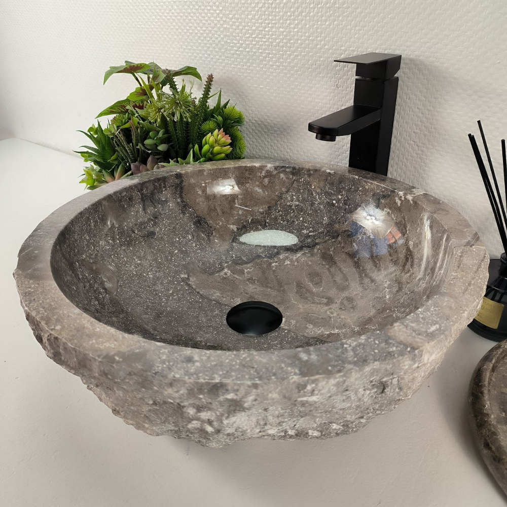 Раковина из мрамора Erozy Grey EM-64528 46*46*15 0186
