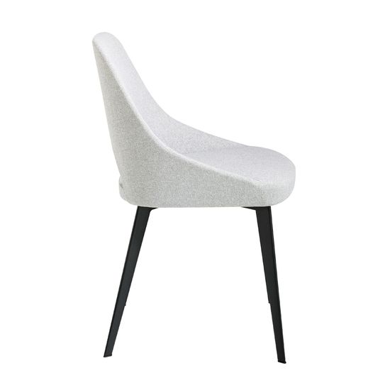 Обеденный стул A203 /4101 серый тканевый на металлических ножках