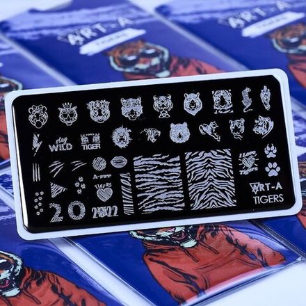 Пластина для стемпинга Art-A Tigers - Тигры