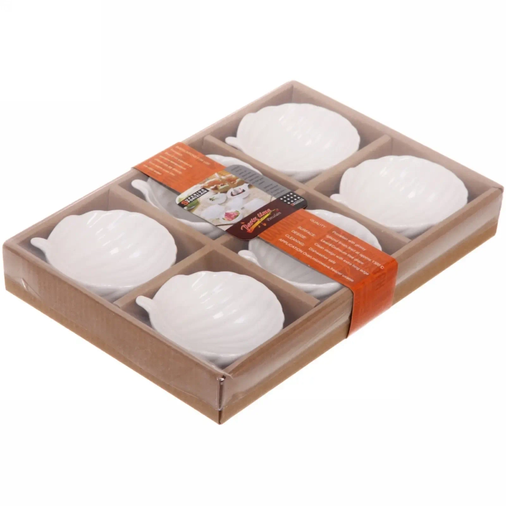 Набор соусников «White magic» 6шт «Листок» 100мл