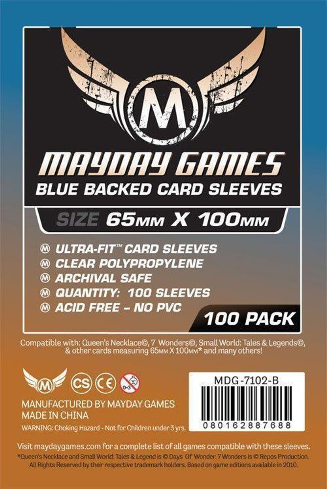 Протекторы Mayday: Blue Backed Magnum Copper Sleeve 65X100 (100)