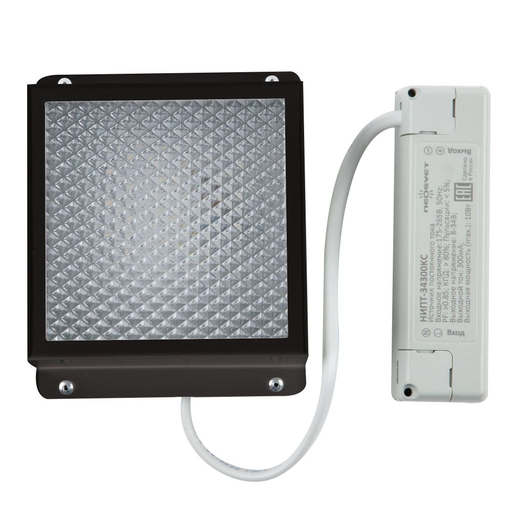 ULP-0808 7W-4000К IP40 GRILYATO BLACK Светильник светодиодный потолочный встраиваемый. Белый свет 4000K. 868Лм. Для ячеек 86х86мм. Корпус черный. В комплекте с и-п. ТМ Uniel