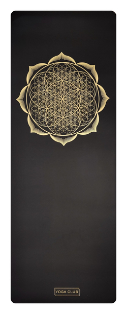 Каучуковый йога коврик Flower Gold Pro 185*68*0,45 см