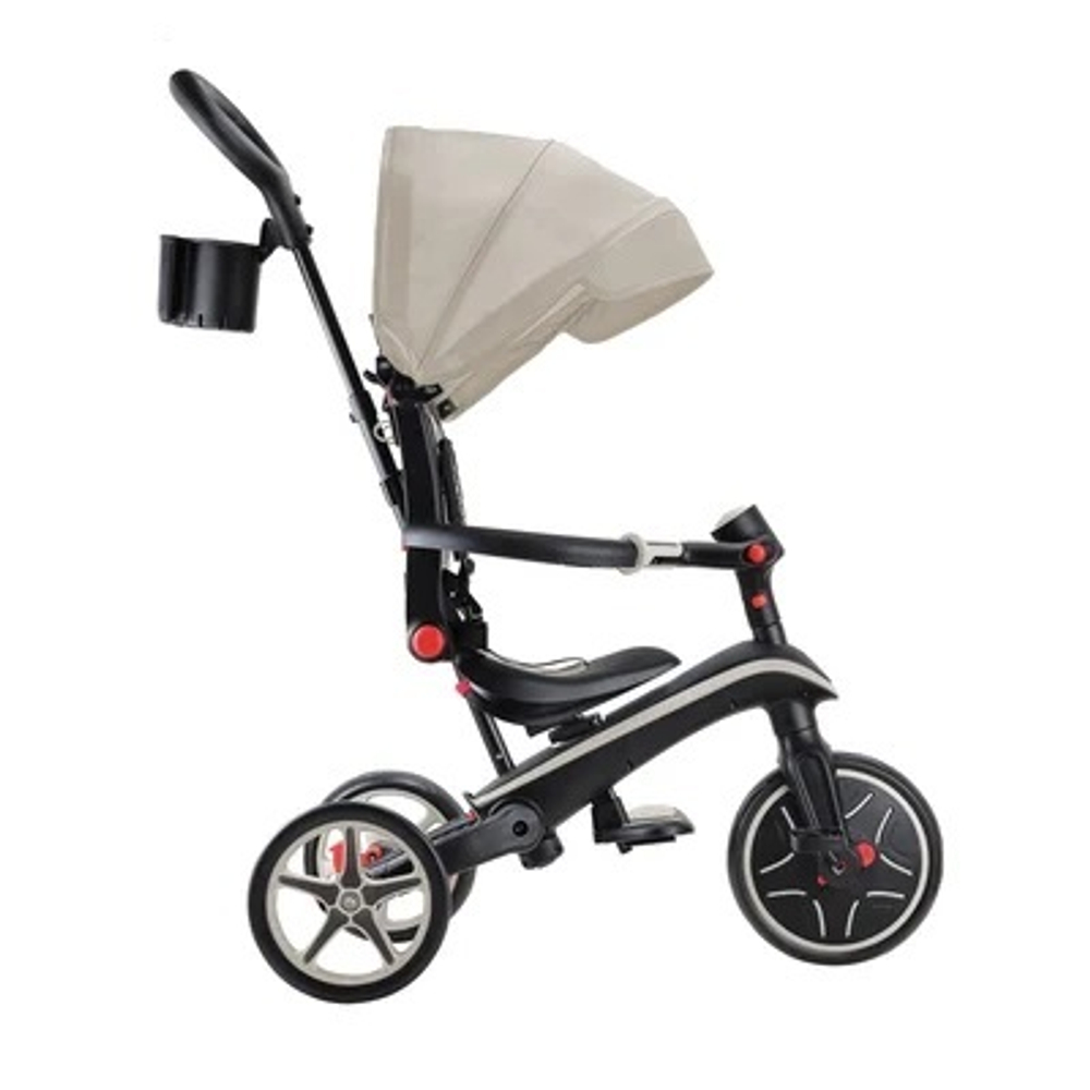 Велосипед-беговел Globber Trike Explorer Foldable 4 в 1 Taupe