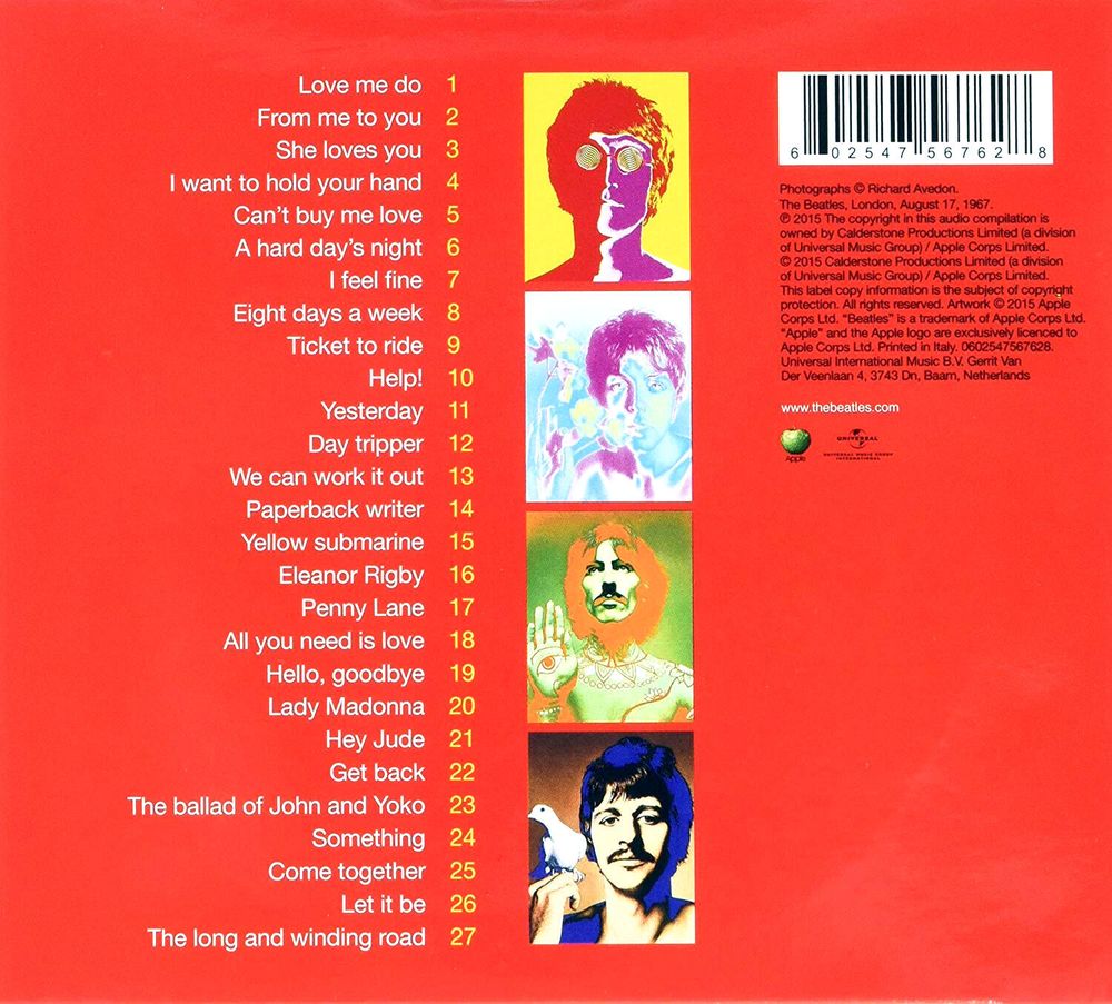 The Beatles. 1 (CD) Битлз. Лучшее