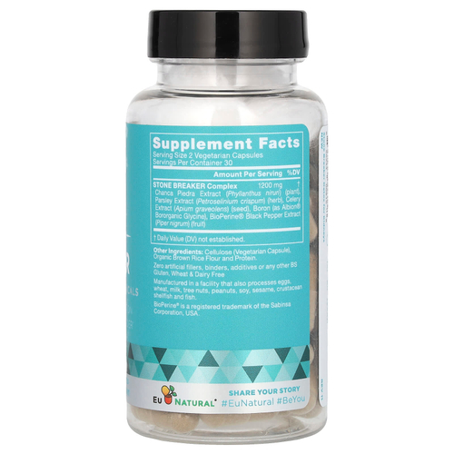 Eu Natural, STONE BREAKER, филлантус нирури, 60 вегетарианских капсул