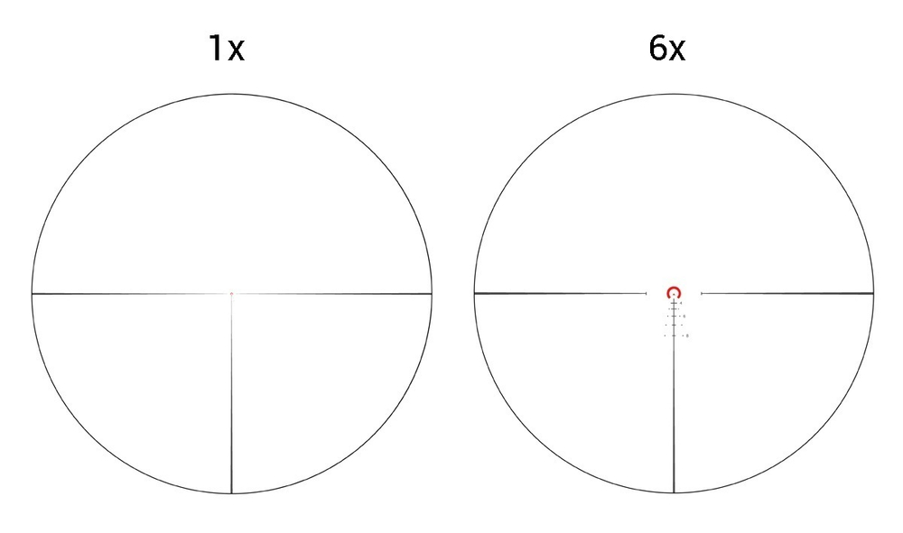 Оптический прицел Vector Optics Continental 1-6x28 Tactical FFP, сетка BDC & Wind, 34 мм, тактические барабаны, Zero Stop, азотозаполненный, с подсветкой (SCFF-31P)